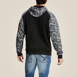 Ariat Men's Patriot Hoodie, Black Digi Camo