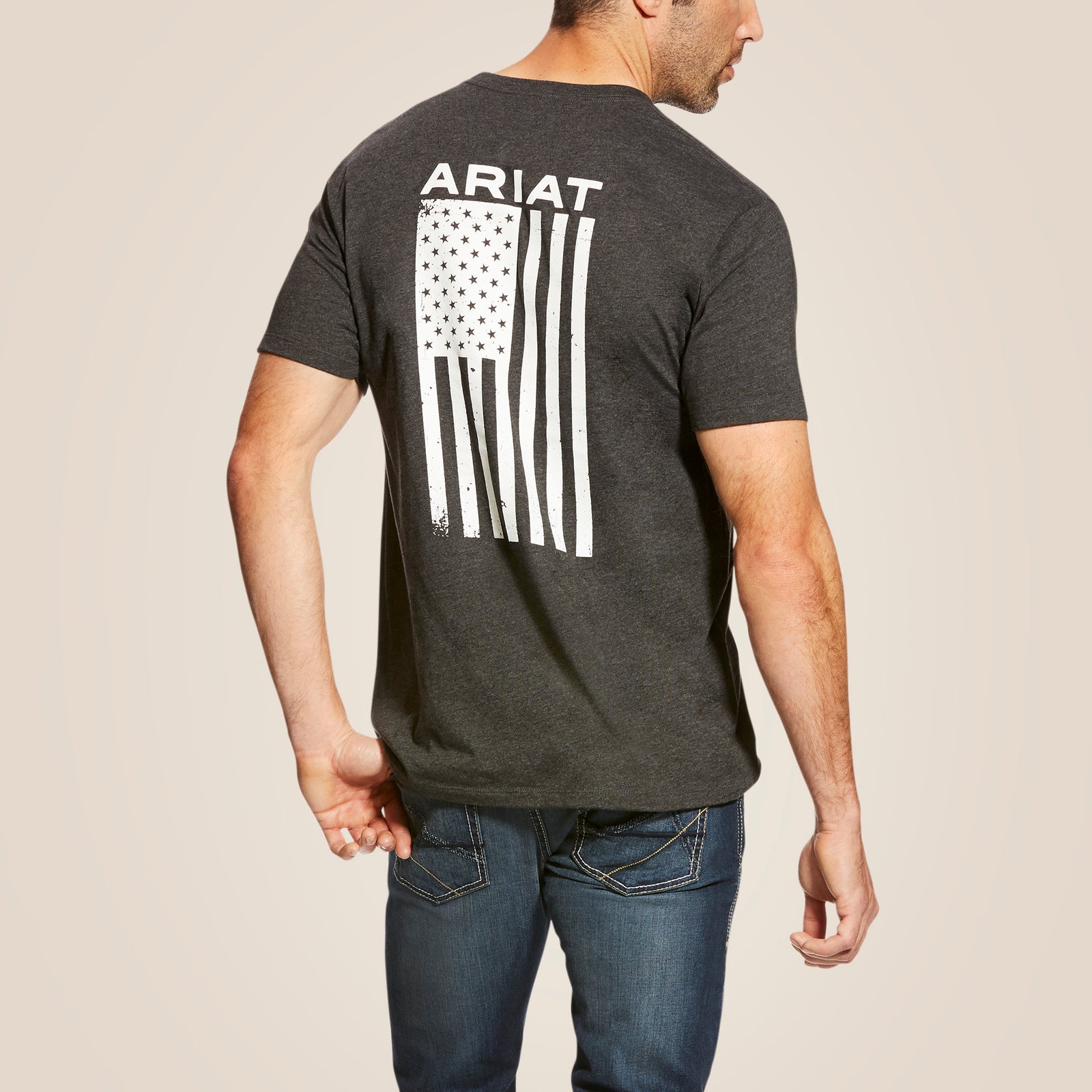 Ariat Men's Freedom T-Shirt, Charcoal Heather