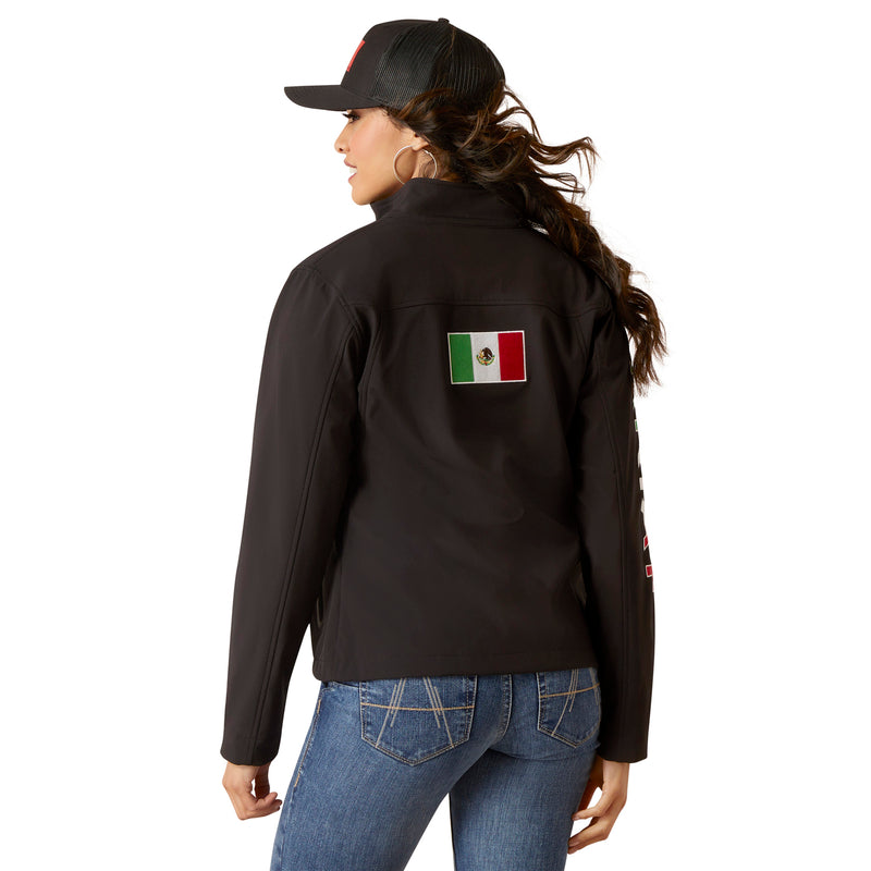 Ariat Women's Classic Team Softshell Mexico Jacket, Black - Mora's