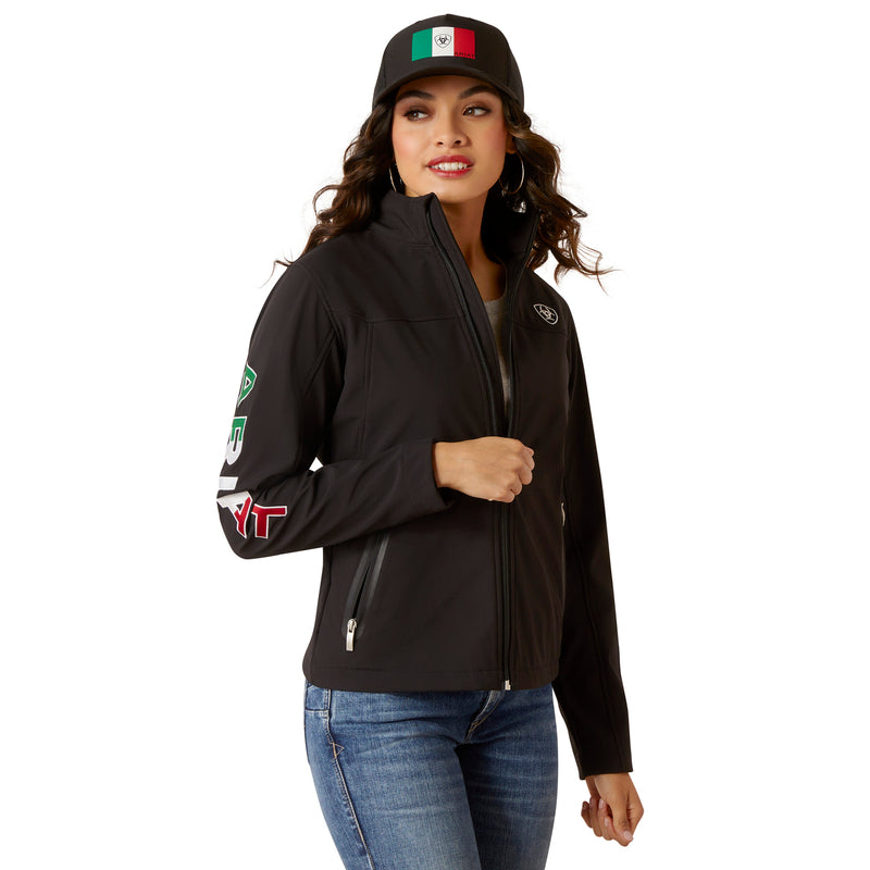 Ariat Women's Classic Team Softshell Mexico Jacket, Black - Mora's