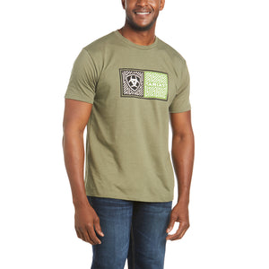 Ariat Men's Ariat Double T-Shirt, Military Heather