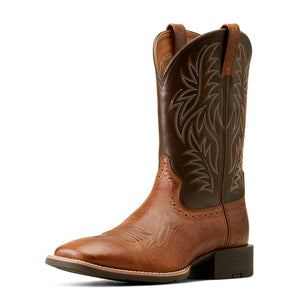 Ariat Men's Sport Wide Square Toe Cowboy Boot, Peanut Butter