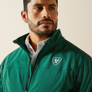 Ariat Men's New Team Softshell MEXICO Water Resistant Jacket, Verde