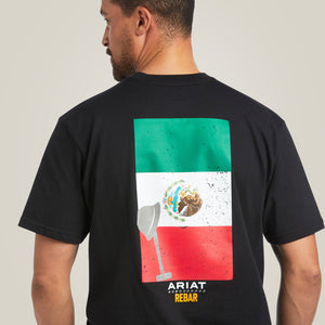 Ariat Men's Rebar Cotton Strong Mexican Pride Graphic T-Shirt, Black