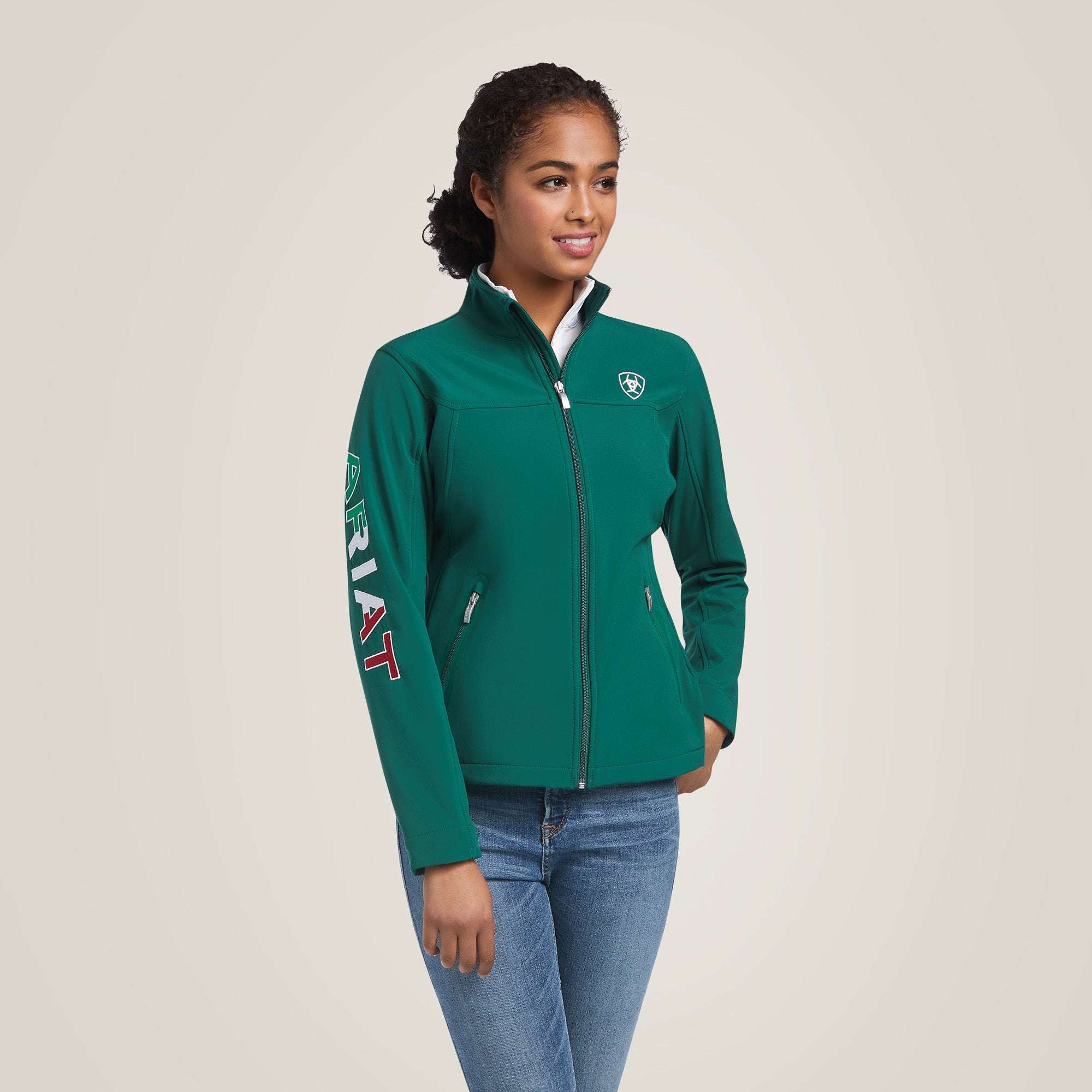 Ariat Women's Classic Team Softshell MEXICO Water Resistant Jacket