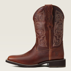 Ariat Women's Delilah StretchFit Wide Square Toe Western Boot, Spiced Cider