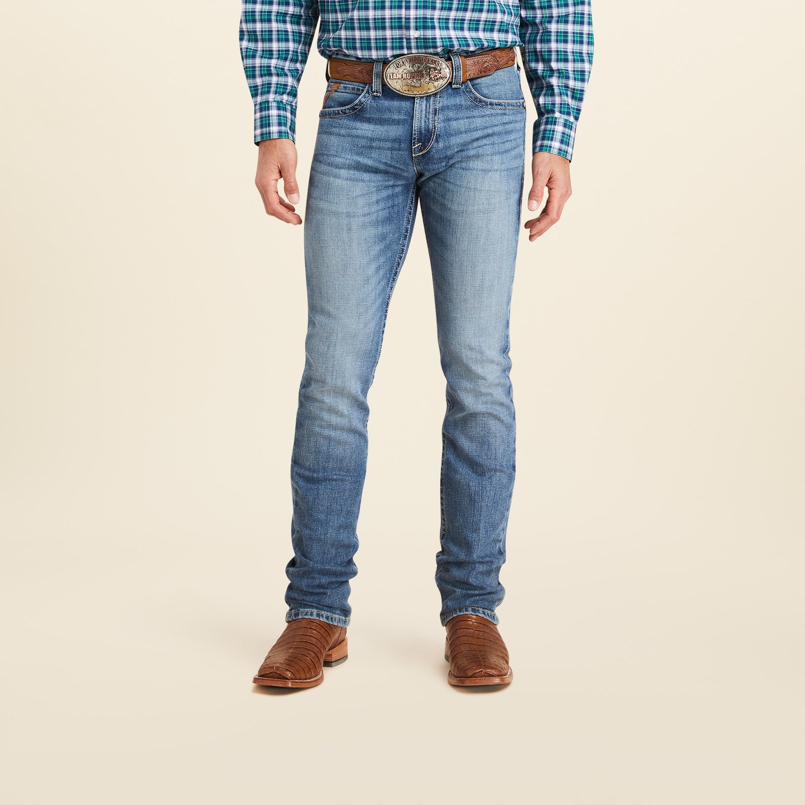 Ariat Men's M7 Slim Stowell Straight Jean, Poplar