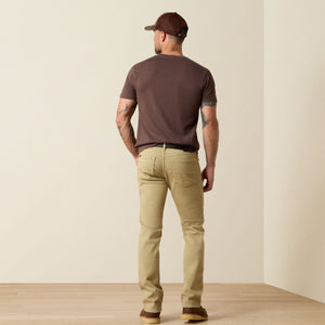 Ariat Men's Grizzly Straight Jean, Dark Khaki
