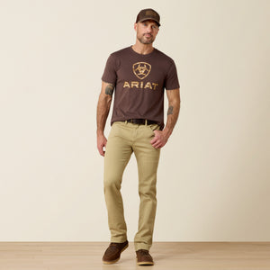 Ariat Men's Grizzly Straight Jean, Dark Khaki