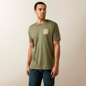 Ariat Men's Curve Ball T-Shirt, Military Heather