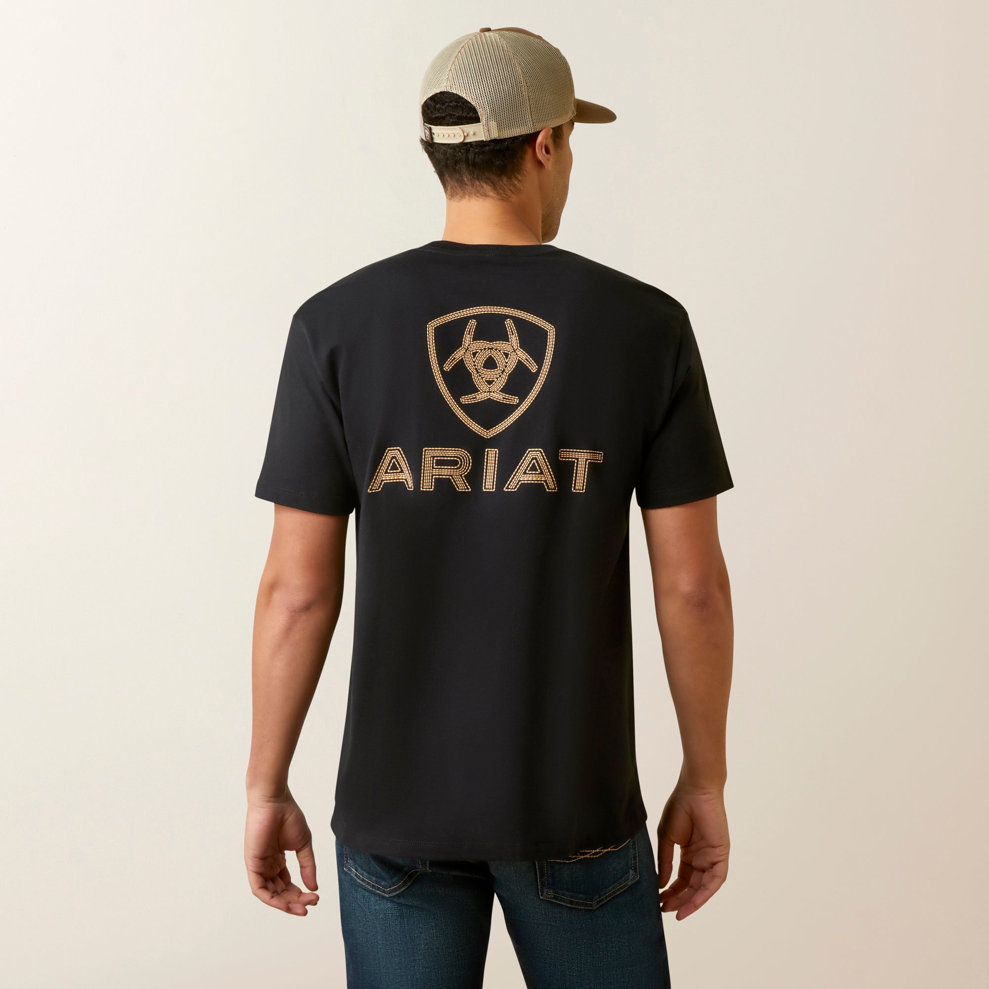 Ariat Men's Shield Stitch T-Shirt, Black