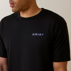 Ariat Men's Sunset Serape Shield T-Shirt, Black