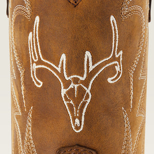 Ariat Women's Anthem Deer Waterproof Western Boot, Distressed Brown