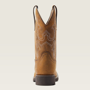 Ariat Women's Unbridled Rancher Waterproof Western Boot, Oily Distressed Tan