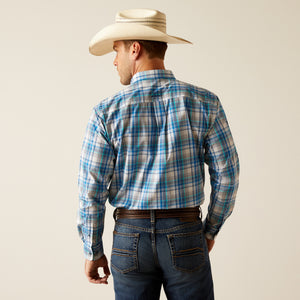 Ariat Men's Pro Series Team Griffen Classic Fit Long Sleeve Shirt, White