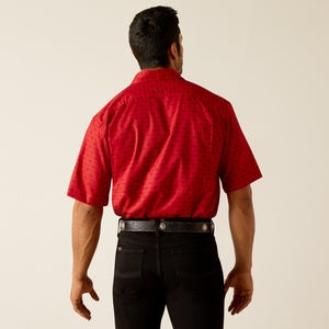 Ariat Men's VentTEK Classic Fit Short Sleeve Shirt, Haute Red