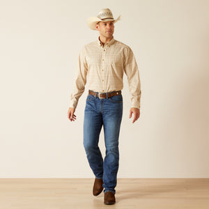 Ariat Men's 360 Airflow  Classic Fit Long Sleeve Shirt, Simply Taupe