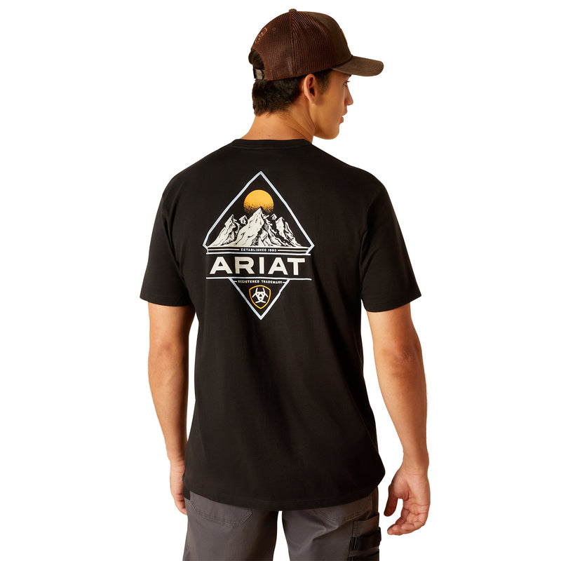 Ariat Men's Ariat DMND Mountain T-Shirt, Black