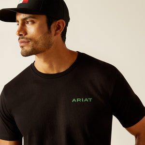 Ariat Men's Ariat Wooden Badges T-Shirt, Black