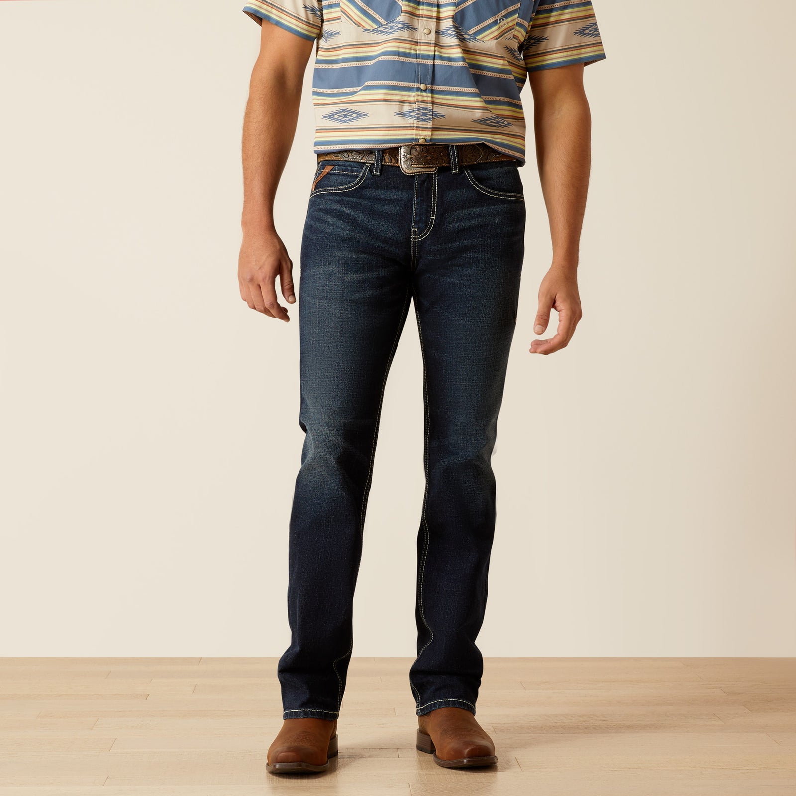Ariat Men's M8 Modern Antelope Slim Leg Jeans, Nightingale