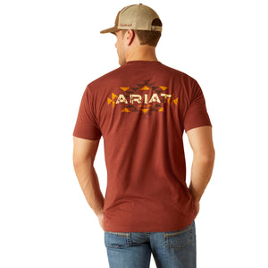 Ariat Men's Ariat SW Cacti T-Shirt, Rusty Heather