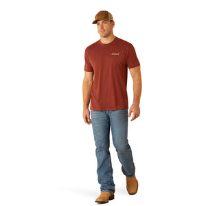 Ariat Men's Ariat SW Cacti T-Shirt, Rusty Heather