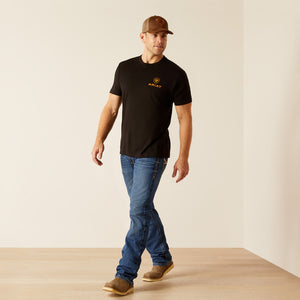 Ariat Men's Ariat Farm Fields T-Shirt, Black