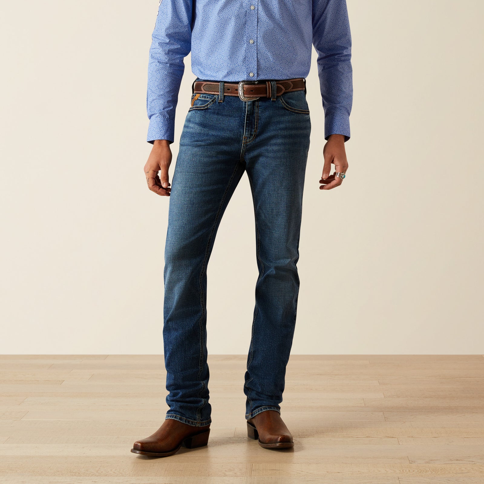 Ariat Men's M8 Modern Miles Straight Leg Jeans, Carlos