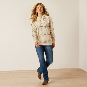 Ariat Women's Ariat Logo 2.0 Hoodie, Sandstone Southwest Print