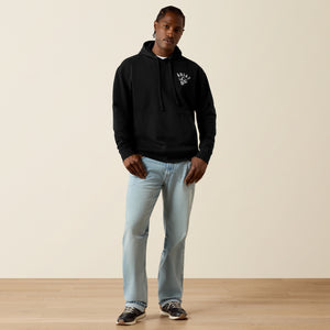 Ariat Men's Ariat Stitched Skull Hoodie, Black