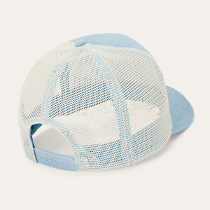 Stetson Denim Plaque Trucker Cap, Blue