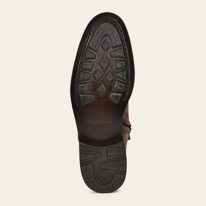 Cuadra Men's Deer Leather Round Toe Boot, Almond