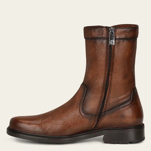 Cuadra Men's Deer Leather Round Toe Boot, Almond