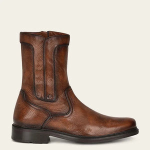 Cuadra Men's Deer Leather Round Toe Boot, Almond
