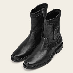 Cuadra Men's Deer Leather Round Toe Boot, Black
