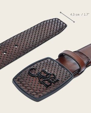 Cuadra Men's Bovine Leather Belt, Honey