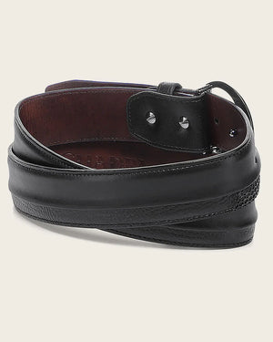 Cuadra Men's Bovine Leather Belt, Black
