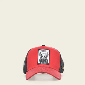 Cuadra Men's Cap, Bull Red
