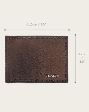 Cuadra Men's Deer Leather Wallet, Honey
