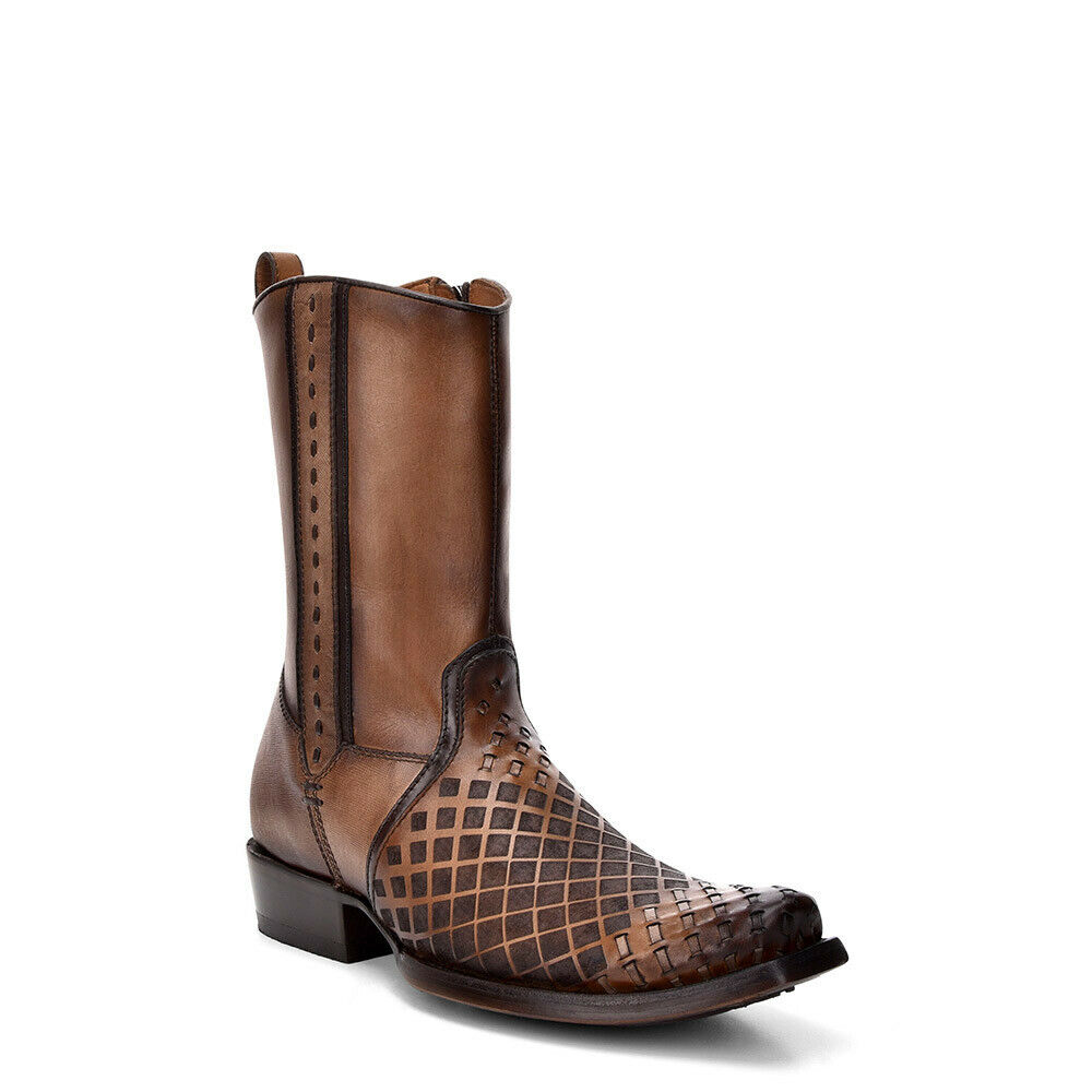 Cuadra Men's Leather Narrow Square Toe Boot, Maple