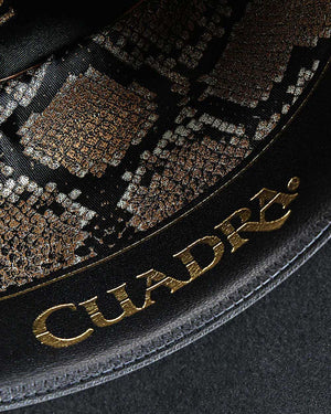Cuadra Men's 5X Python Felt Cowboy Hat, Black