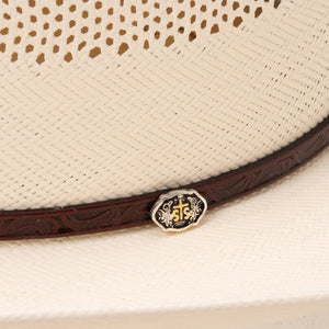 Resistol Men's 20X Cross Tie Straw Hat, Natural