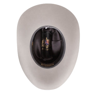 Stetson Men's 100X El Presidente Premier Cowboy Hat, Mist Grey