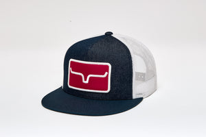 Kimes Ranch Unisex Banner Ventilated Cap, Denim