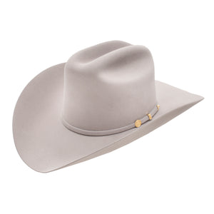 Stetson Men's 100X El Presidente Premier Cowboy Hat, Mist Grey