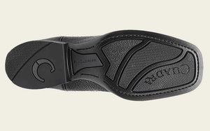 Cuadra Men's Bison Leather Square Toe Boot, Black