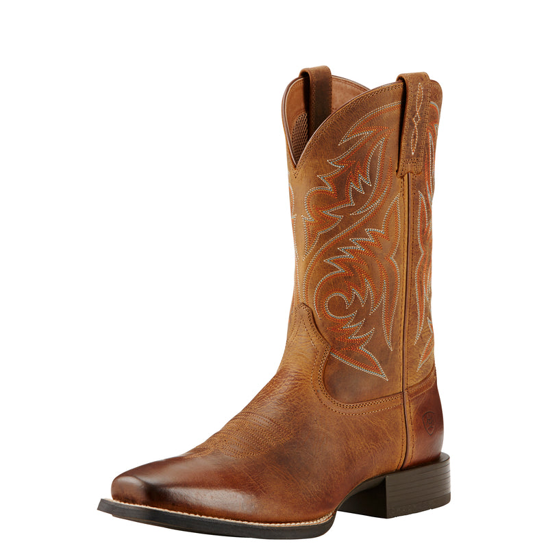 Ariat Men's Sport Herdsman Cowboy Boot, Powder Brown