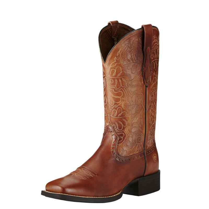 Ariat Women's Round Up Remuda Western Boot, Naturally Rich