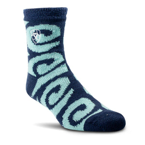 Ariat Unisex Cozy Aloe House Crew Socks, Celestial Blue