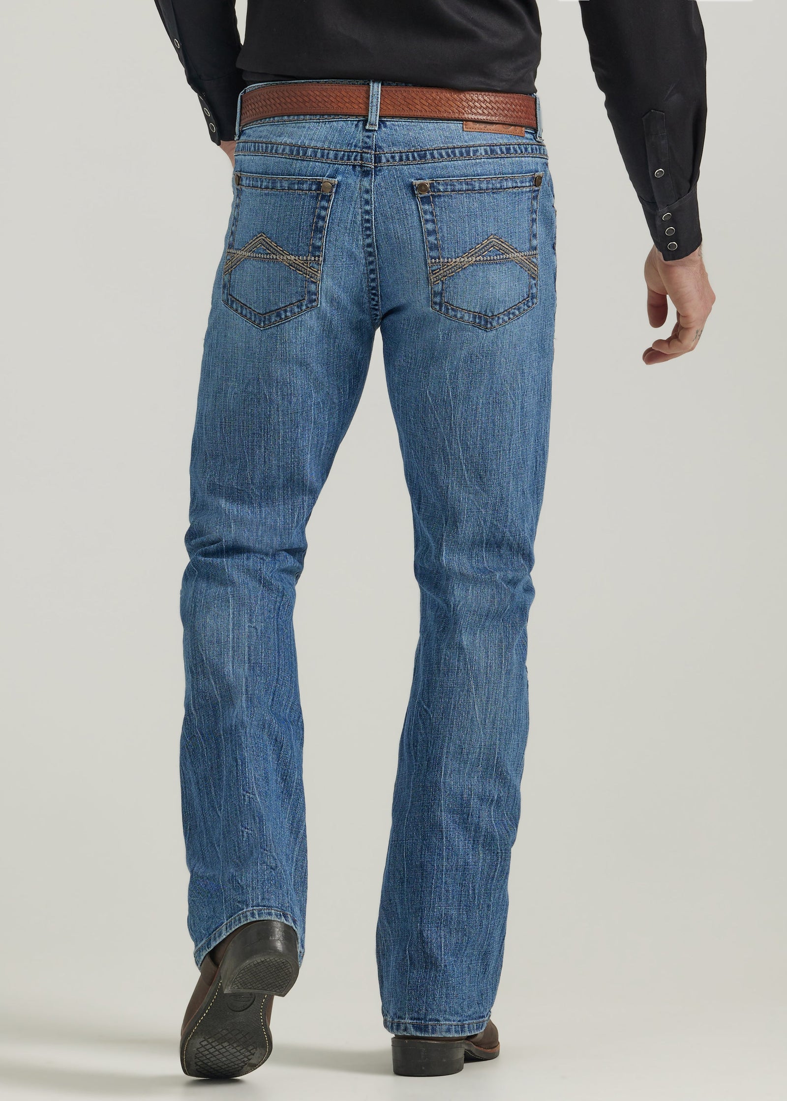 Rock 47 By Wrangler Men's Slim Fit Bootcut Jean in California Sunrise